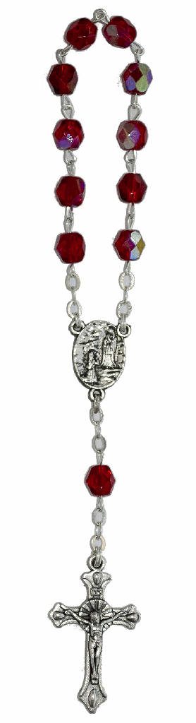 Dizainier - immitation cristal - rouge (⌀ 6mm)