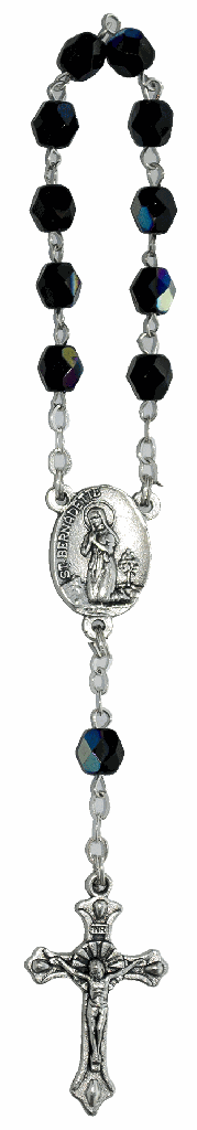 Small rosary - imm. cristal - scarabee (⌀ 6mm)