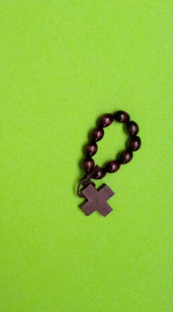 Tientje - hout - palissander (10x8mm)