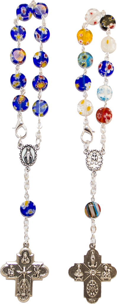 Tientje - murrano glasparels - assorti (8x3mm)