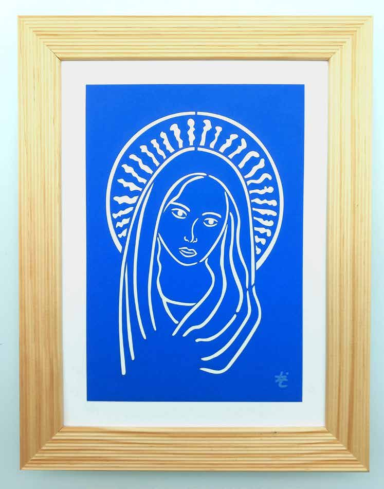 CADRE ILLUSTRE DECOUPE AU LASER 22,5*28,5cm