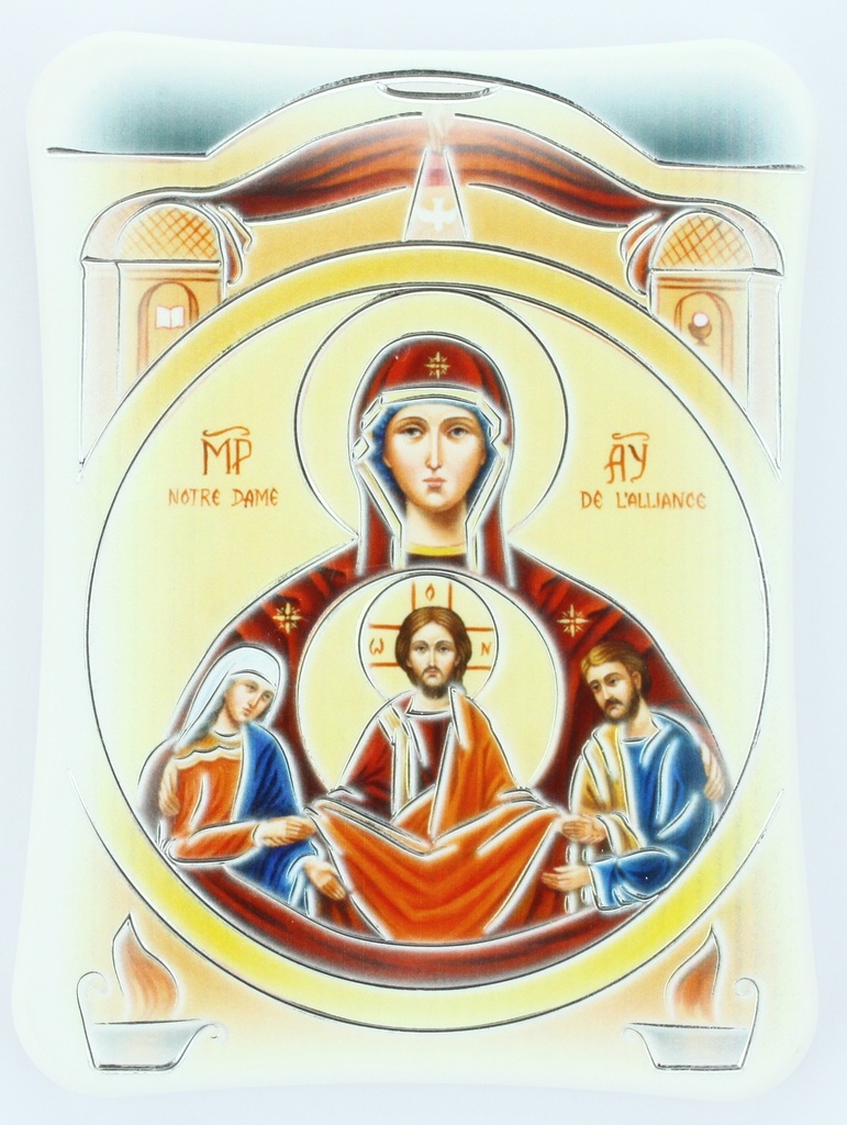 Cadre résine - Vierge de l'Avent/icône - couleur (120x90mm)