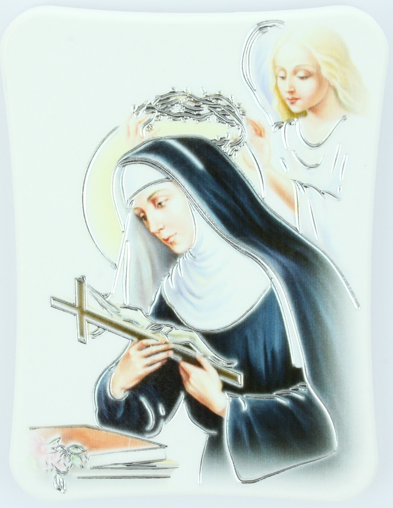 Cadre résine - Ste Rita - couleur (120x90mm)