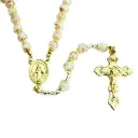 Rosenkranz - Venizian Glass in Schachtel - Rosa (⌀9mm)