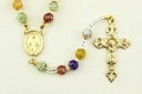 Rosary - Venizian Mosaïc in box - multi-color (⌀9mm)