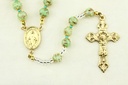 Rosary - Venizian Mosaïc in box - green (⌀9mm)