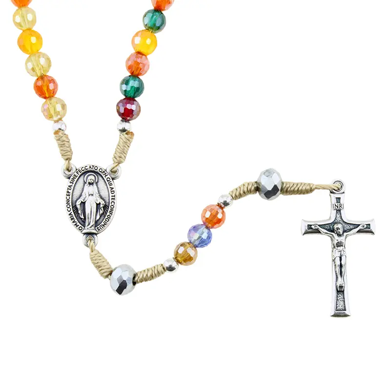 Rosary/corde - cristal/assorted (⌀6mm)