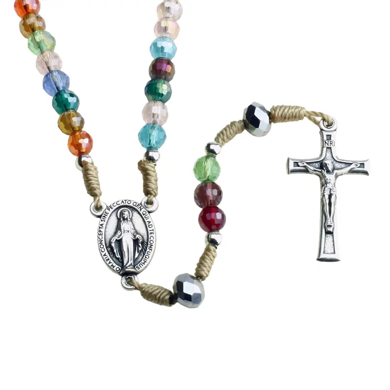 Rosary/corde - cristal/assorted (⌀6mm)