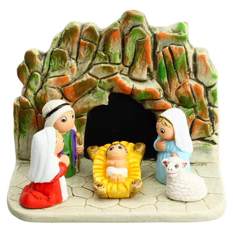Kerstgroep "Lourdes" - 7x9cm