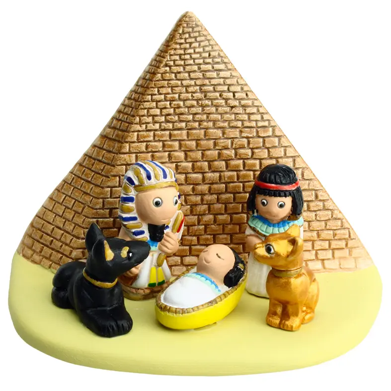 Crèche du monde 'Egypte' - 7x9cm