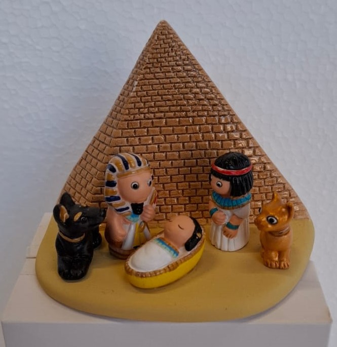 Kerstgroep "Egypte" - 7x9cm
