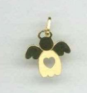 Hangertje Engel/hart - zilver 925‰ verguld 3µm (15x25mm)