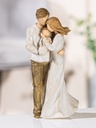 Beeld 'Familie' - 23cm - kunsthars/naturel