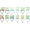 12x12 Bracelets 'Mois' - imitation cristal SANS DISPLAY