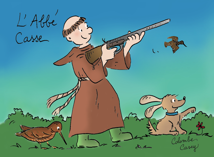 Carte simple 'Moineaux' - 10,5x15cm - L'Abbé Casse