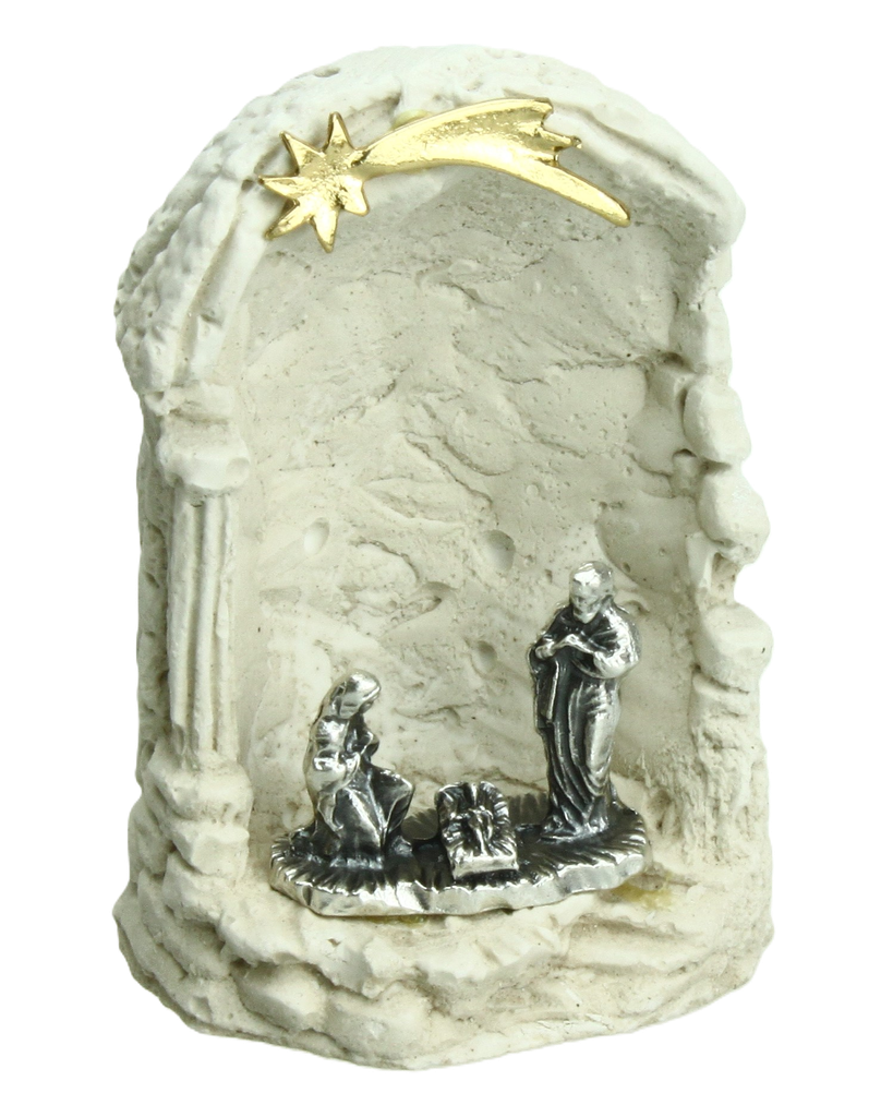 Kerstgroep kunsthars - Ruïne (40x60mm)