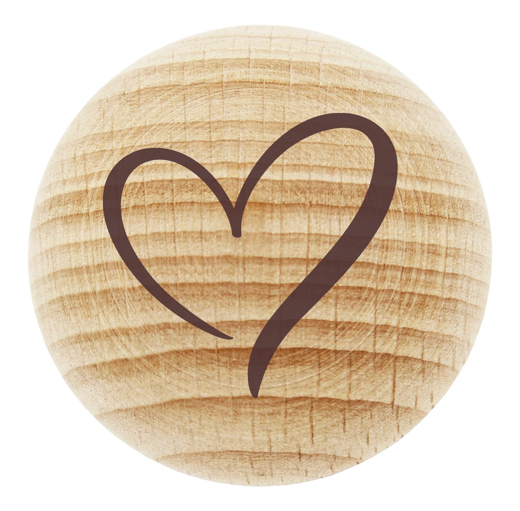 Compagnon bois 'Coeur' - bois - 45mm