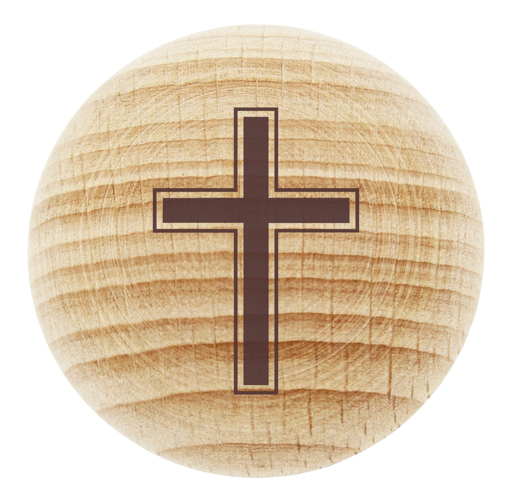 Compagnon bois 'Croix' - bois - 45mm