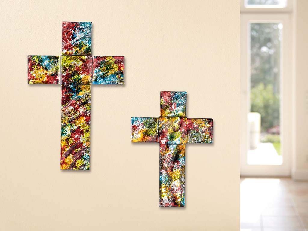 Kruisbeeld glas/modern (160x260mm)