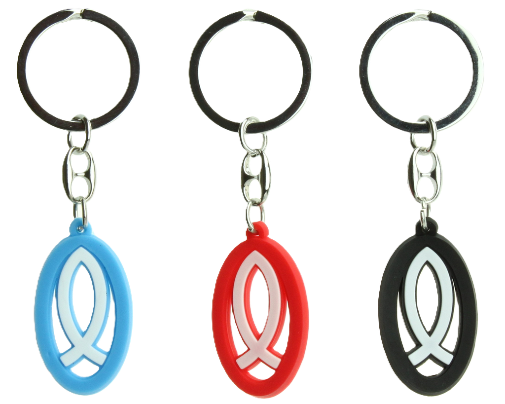 Sleutelhanger Ictus - rubber/assorti (25x80mm)