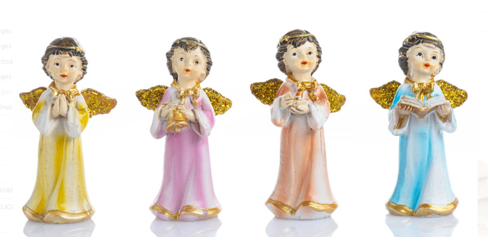 Ange en résine - couleur - assorti (8cm)