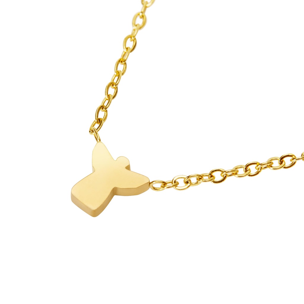 Halskette vergoldet - "Love it- Collection"  - Engel (42+5cm)