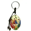 Schlüsselanhänger - Ikoon/vergoldet - Hl.Dreifaltigkeit/Roublev (35x110mm)