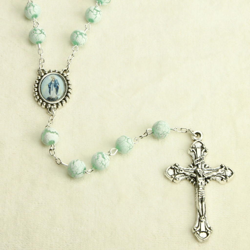 Chapelet - plastique/verte (⌀ 8mm)