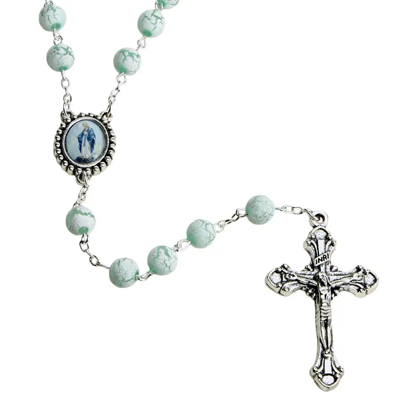 Chapelet - plastique/verte (⌀ 8mm)