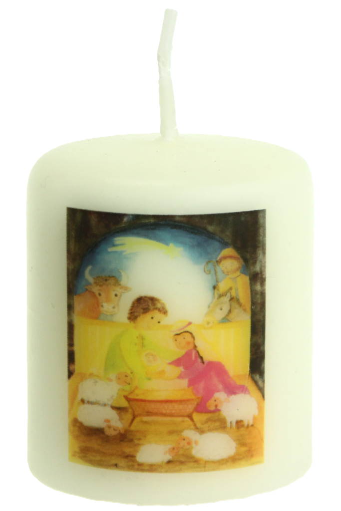 Kaars 'Kerstgroep' - Maria-Laach (60/50mm)