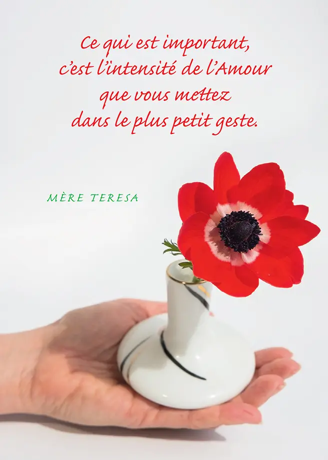 Coaster marble - 10x10cm - Ce qui est important ...