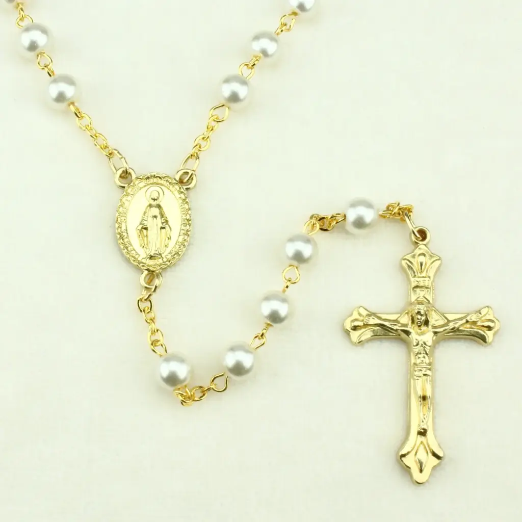 Rosary - pearl glass (⌀6mm)