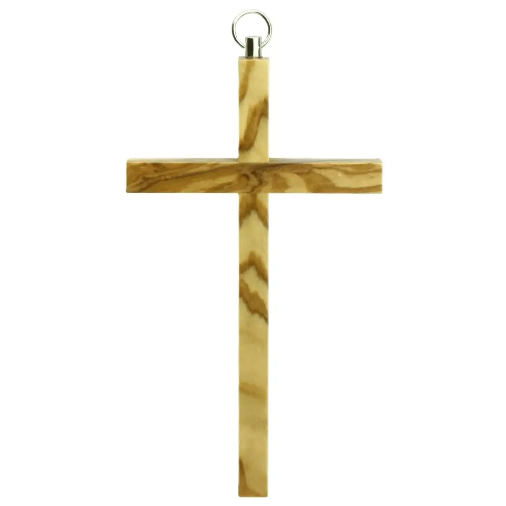 Wandkreuz ohne Korper - Olivenholz (75x130mm)