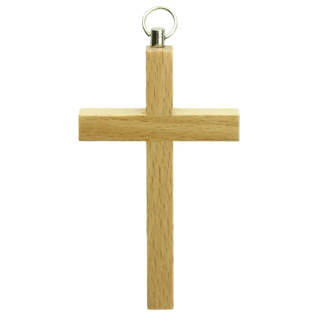 Kruisbeeld - hout zonder corpus (53x90mm)