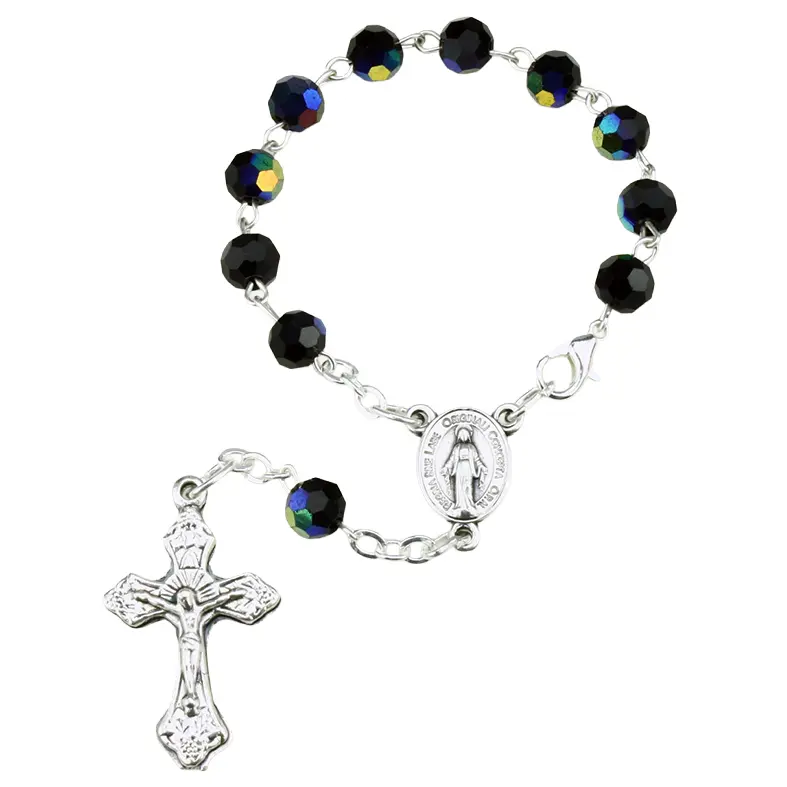 Minirosenkranz - imm.cristal/Scarabe - 6mm