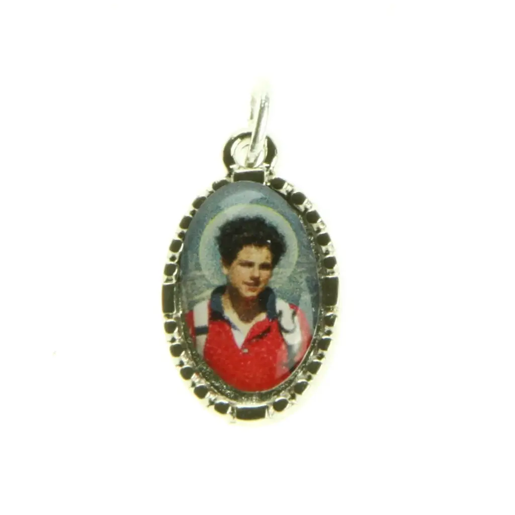 Medaille H.Acutis - metaal/gekleurd (10x15mm)