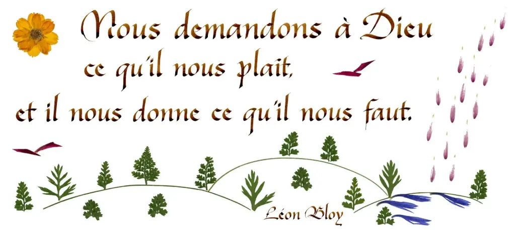 Carte série 'Citations - Spiritualité' - 'Nous demandons à Dieu...' - 10,5x21cm + envel.