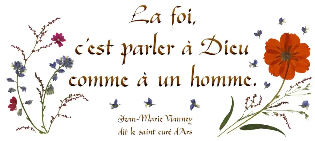 Carte série 'Citations - Spiritualité' - 'La foi, c'est parler à Dieu...' - 10,5x21cm + envel.