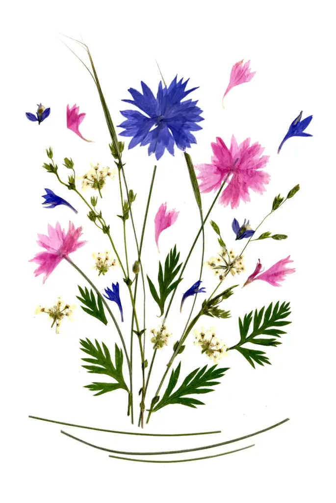 Dubbelkaart serie 'Fleurs séchées' - model 017 - 10x15cm + envel.