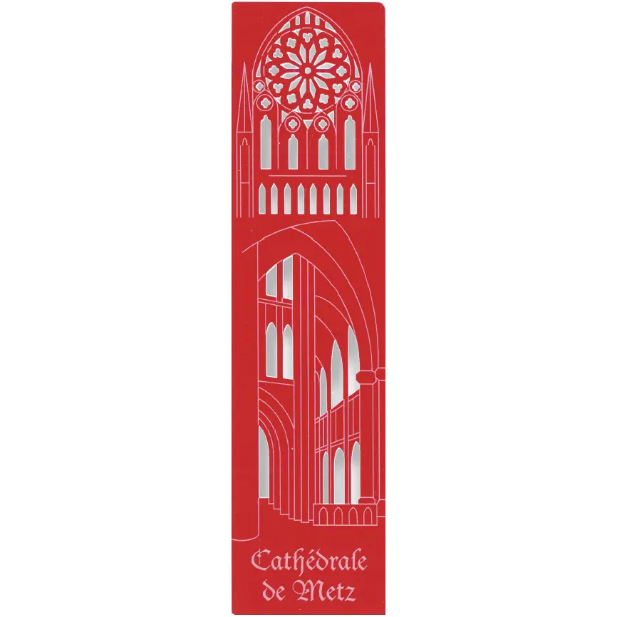 Marque-page découpé - Cath. Metz- assorti (52,5x210mm)