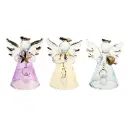 Box met 6 glazen engeltjes - assorti (40x60mm)