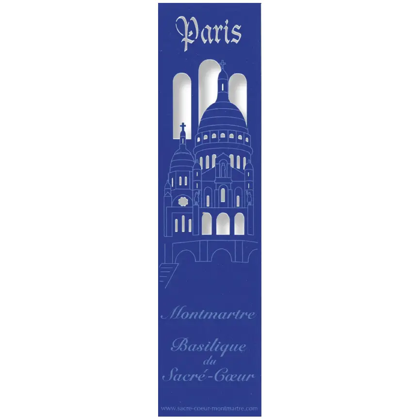 Bladwijzer gelaserd - Basiliek du Sacré Coeur (Paris) - assorti (52,5x210mm)
