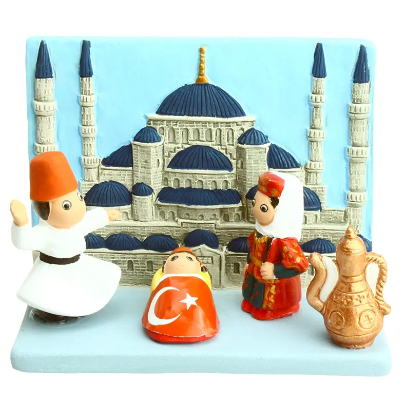 Weihnachtskrippe Keramik "Turkisch" - 7x9cm