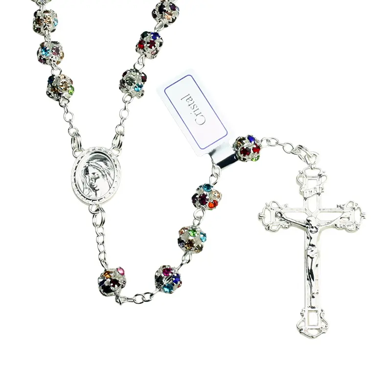 Chapelet - Swarovski - multi-couleur (Ø8mm)