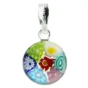 Medaille en verre Murano - assorti (Ø10mm)