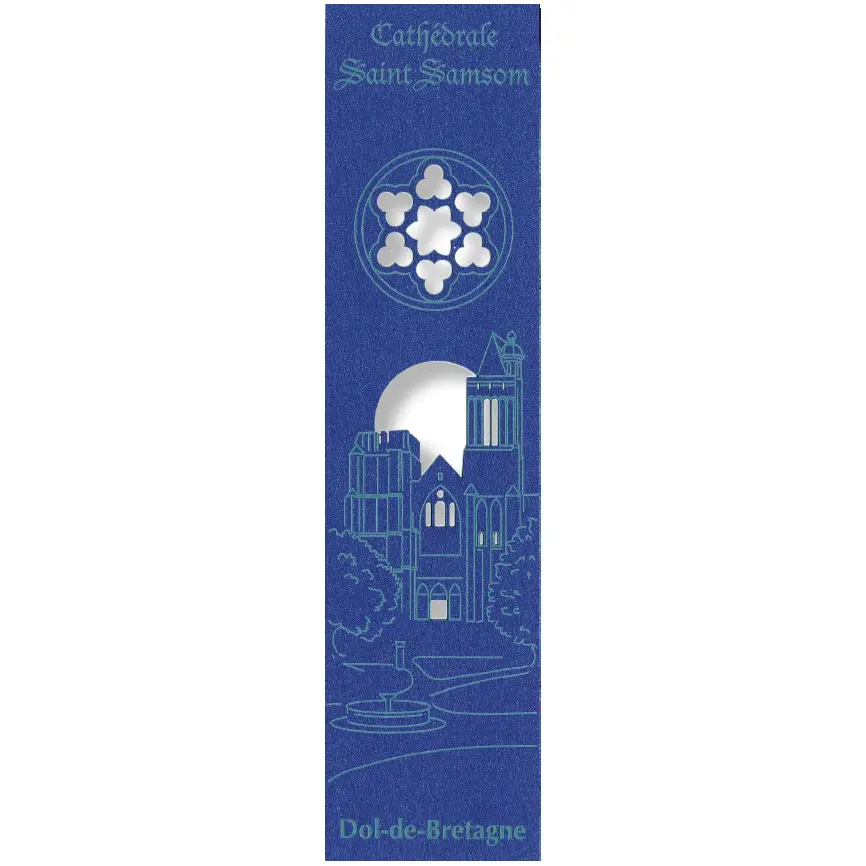 Marque-page découpé - Cath. St Samson/Dol - assorti (52,5x210mm)