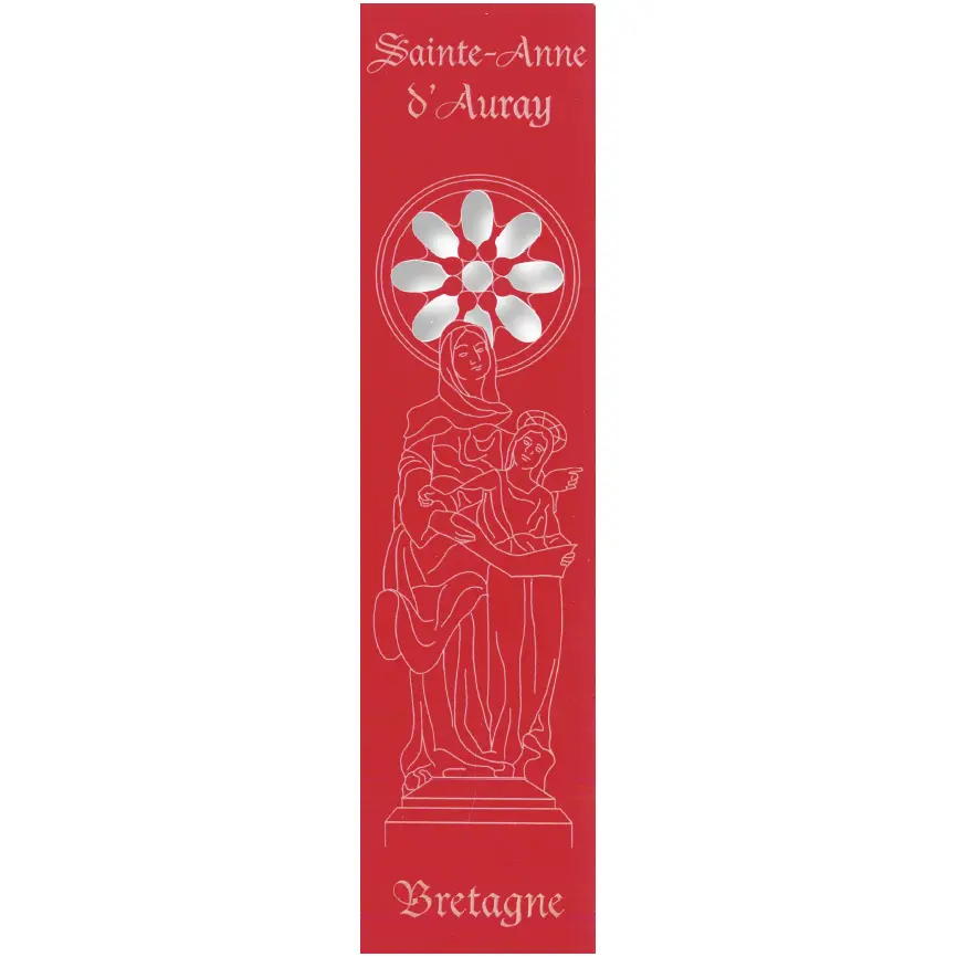 Marque-page découpé - Sainte Anne d'Auray - assorti (52,5x210mm)