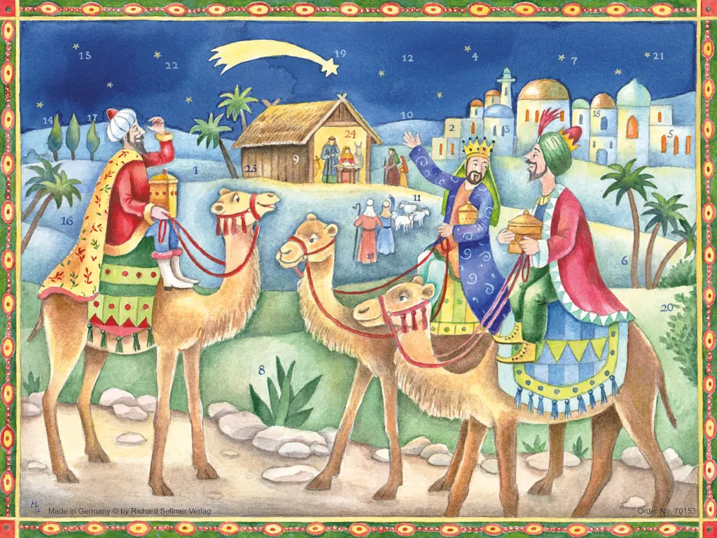 Calendrier avent 26,5x35cm sous cello / sans texte