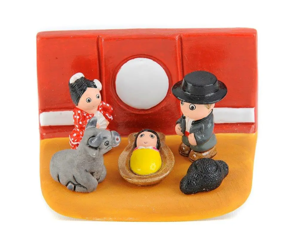 Crèche du monde 'Espagne' - 7x9cm
