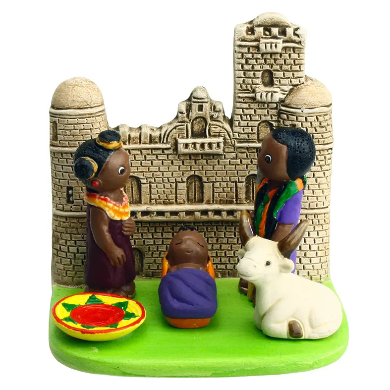 Kerstgroep "Ethiopië" - 7x9cm